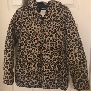 ❣️Girls leopard print faux fur coat❣️